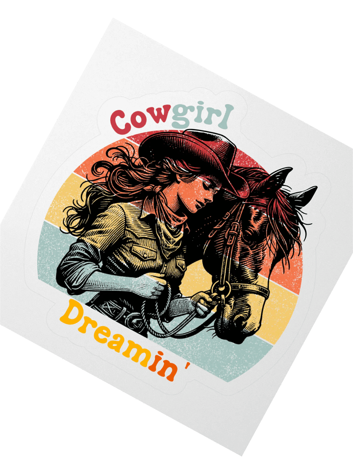 Cowgirl Dreamin' Kiss Cut Sticker product image (6)