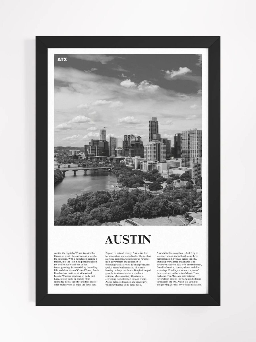 Austin 01 Newspaper Poster | Framed product image (5)