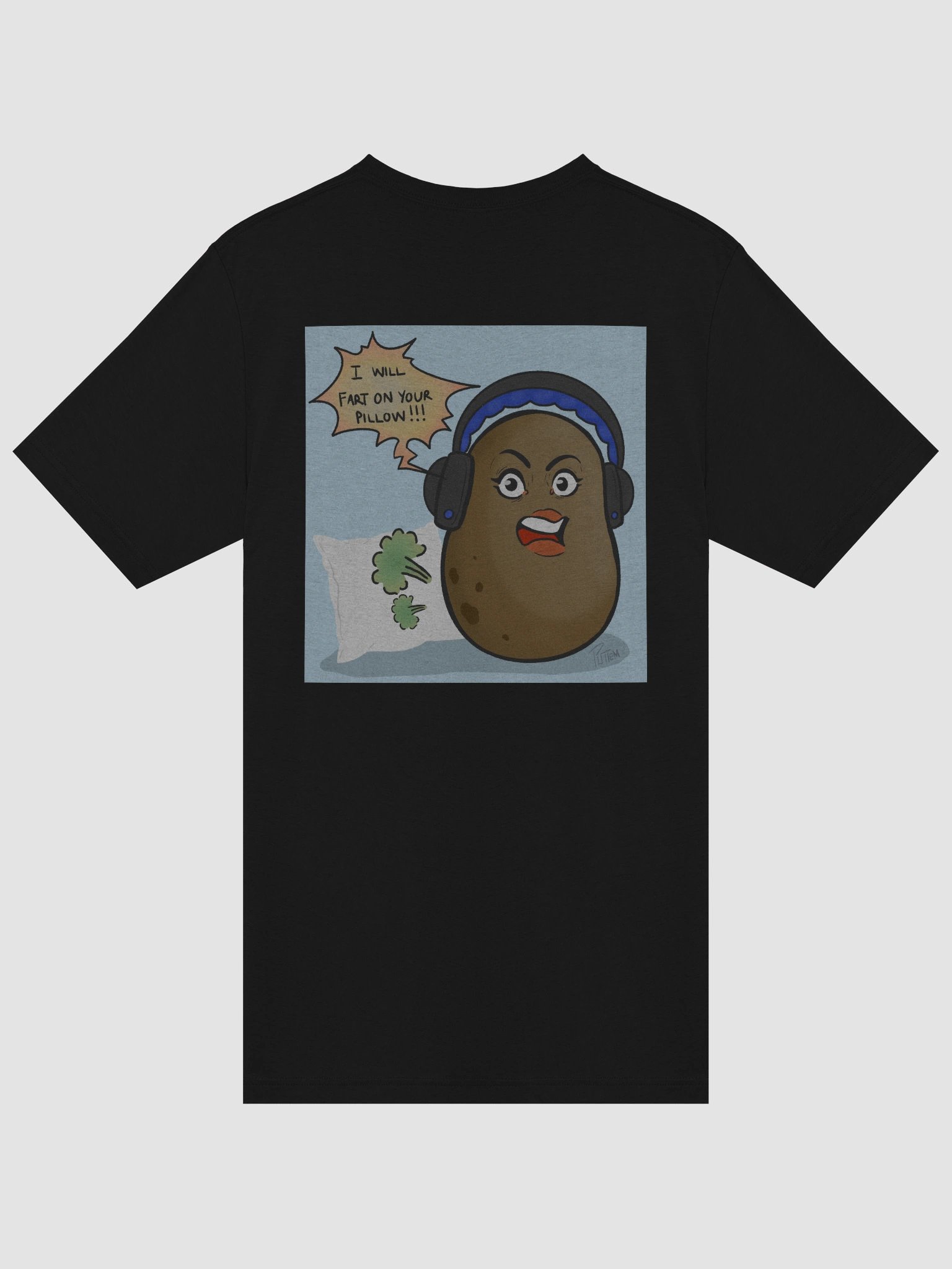 Potato Panda T-Shirt Back/Front Design (Multiple Colors) product image (4)