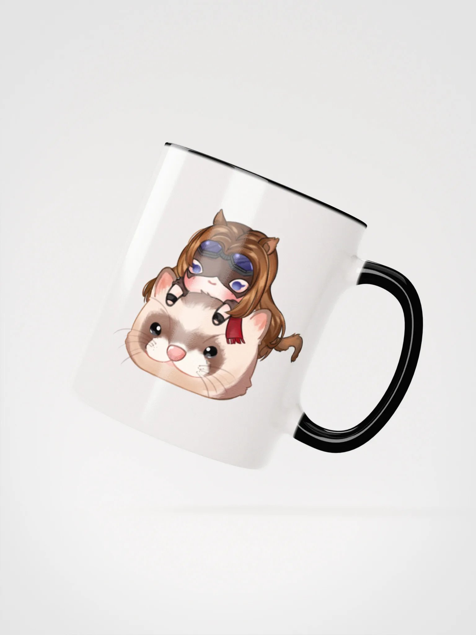 Cinnamon Pillow Ferret Chibi Mug by Ameblum product image (2)