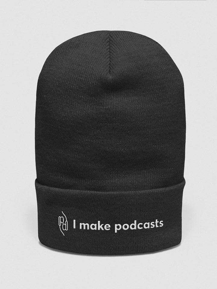 I make podcasts Touque/Beanie – Black product image (1)