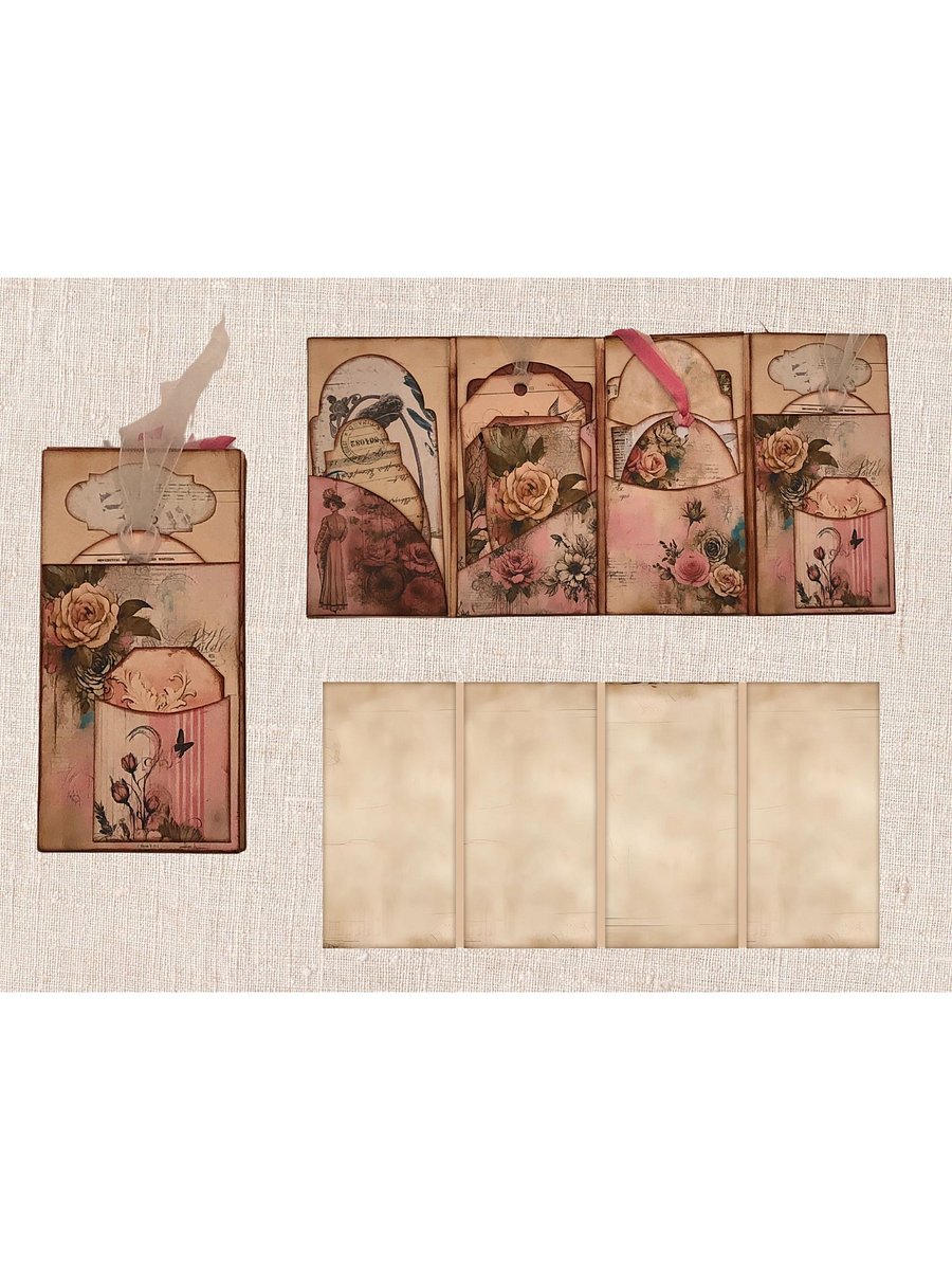 Mini Shabby Chic Vintage Inspired Junk Journal product image (3)