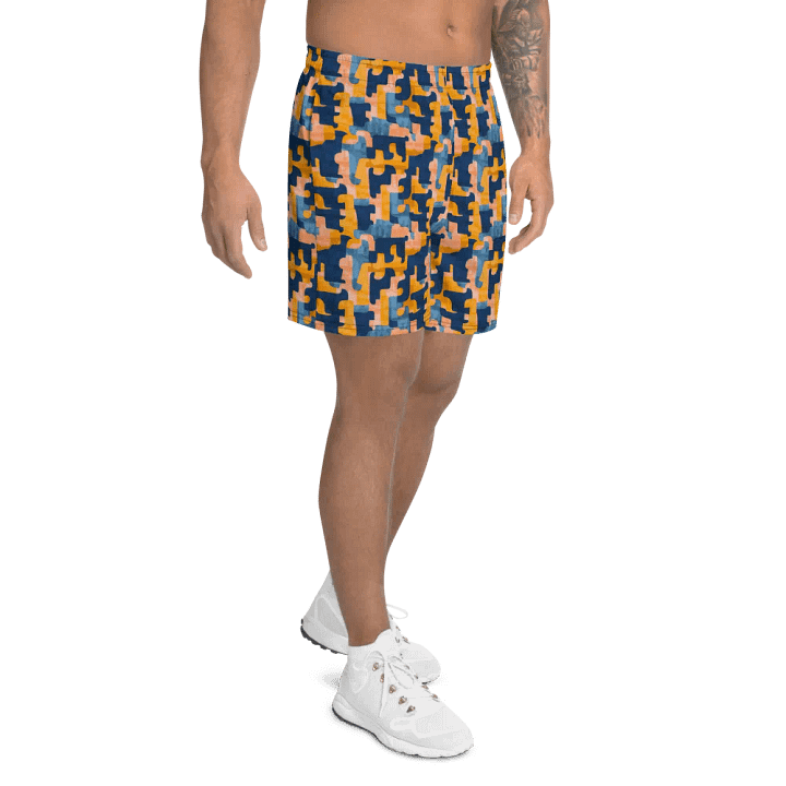 Flowing Shapes | Athletic Long Shorts product image (2)