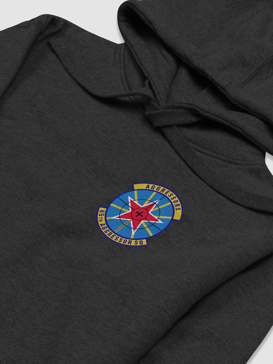 65th Aggressor Squadron: Black Hooded Sweatshirt product image (3)