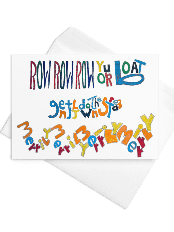 Row Row Row Your Boat Greeting Card 2 product image (5)
