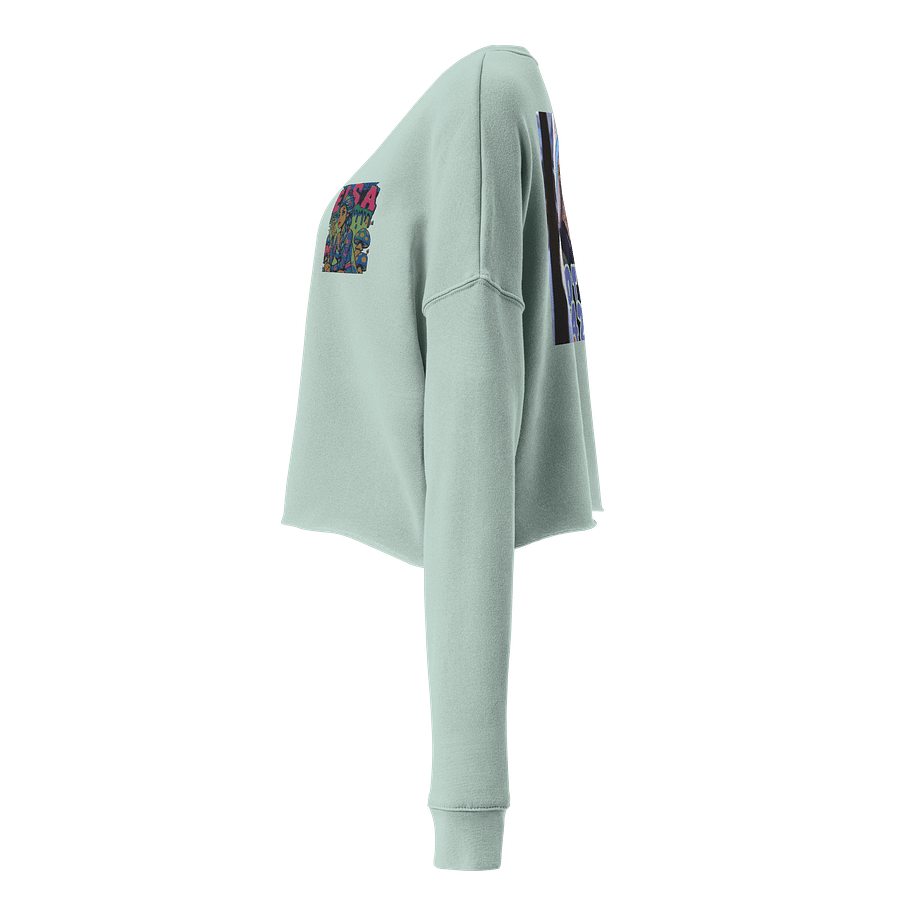 Psychedelic Femme Fleece Crop Sweatshirt product image (4)