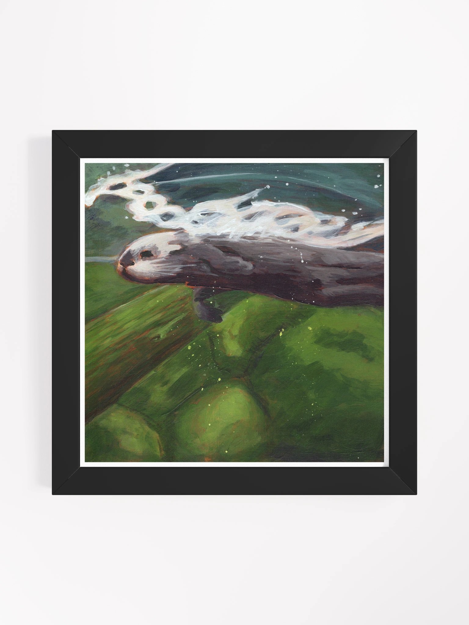 Smooth Glide Otter — Premium Matte Poster product image (1)