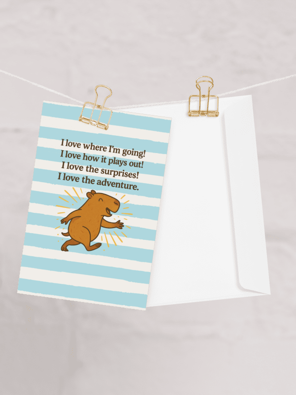 I Love Where I'm Going Cappy - Card product image (2)