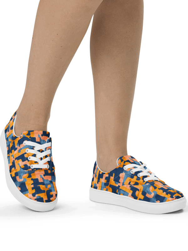 Flowing Shapes | Women's Lace-Up Canvas Shoes product image (2)
