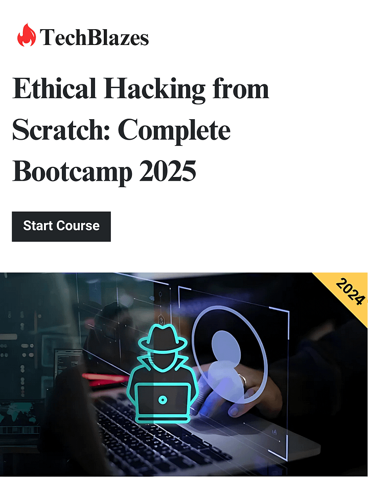 Ethical Hacking from Scratch: Complete Bootcamp 2025 product image (1)