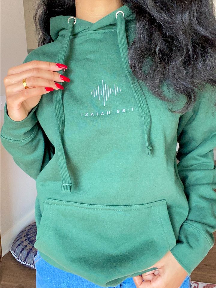 Isaiah 58:1 Unisex Embroidered Hoodie product image (2)