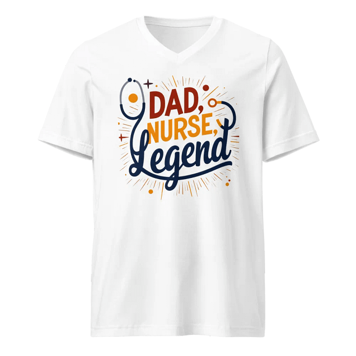 Legendary Dad Nurse V-Neck Tee product image (1)