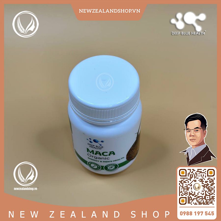Viên uống tăng cường sinh lý, hỗ trợ sinh sản Deep Blue Health Organic Maca 60 viên product image (3)