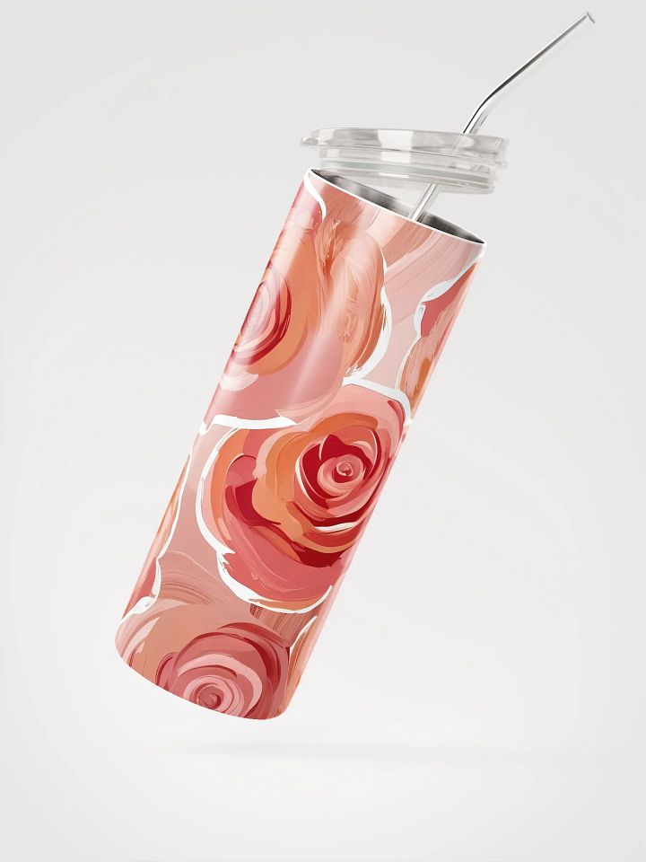 Rose Swirl Stainless Steel Tumbler product image (2)