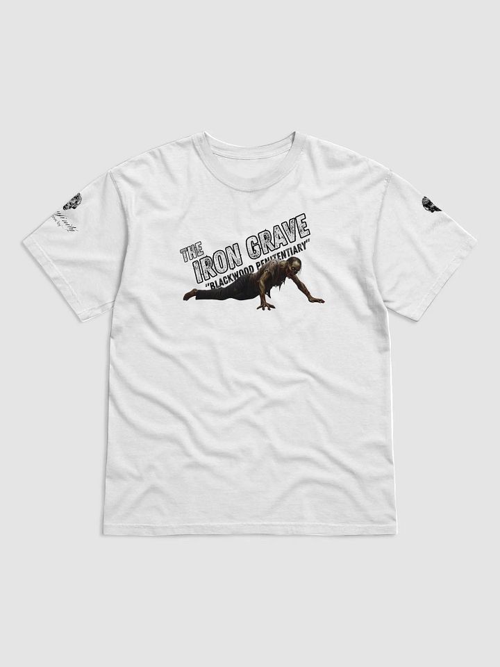 The Iron Grave - Blackwood Penitentiary - The Crawler - White Logo T-Shirt product image (7)