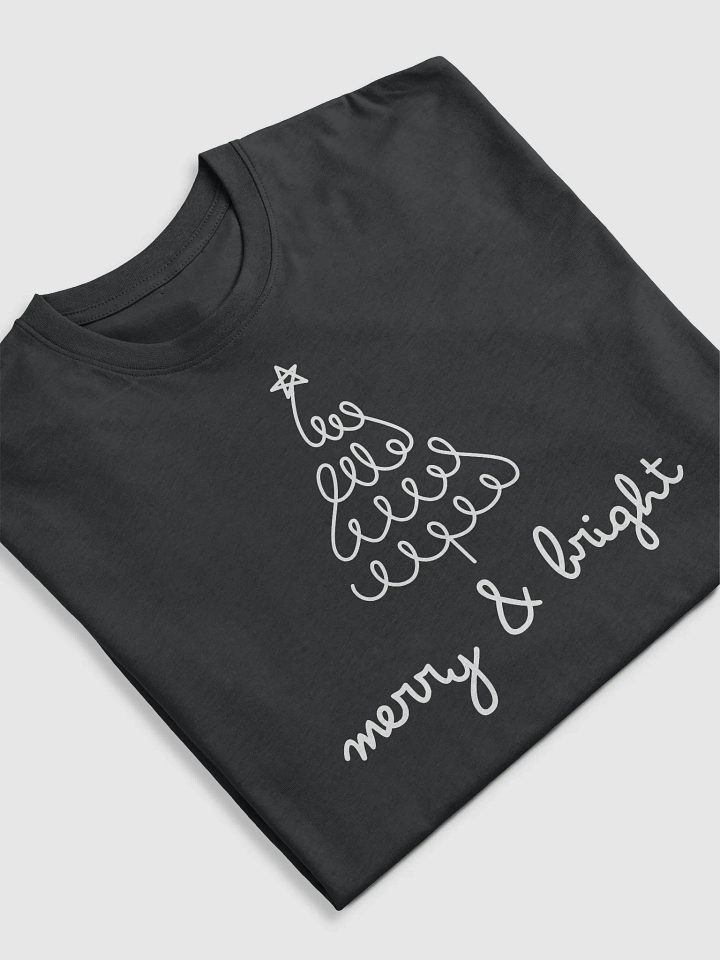 Christmas Men's T-shit | merry & bright | large print product image (2)