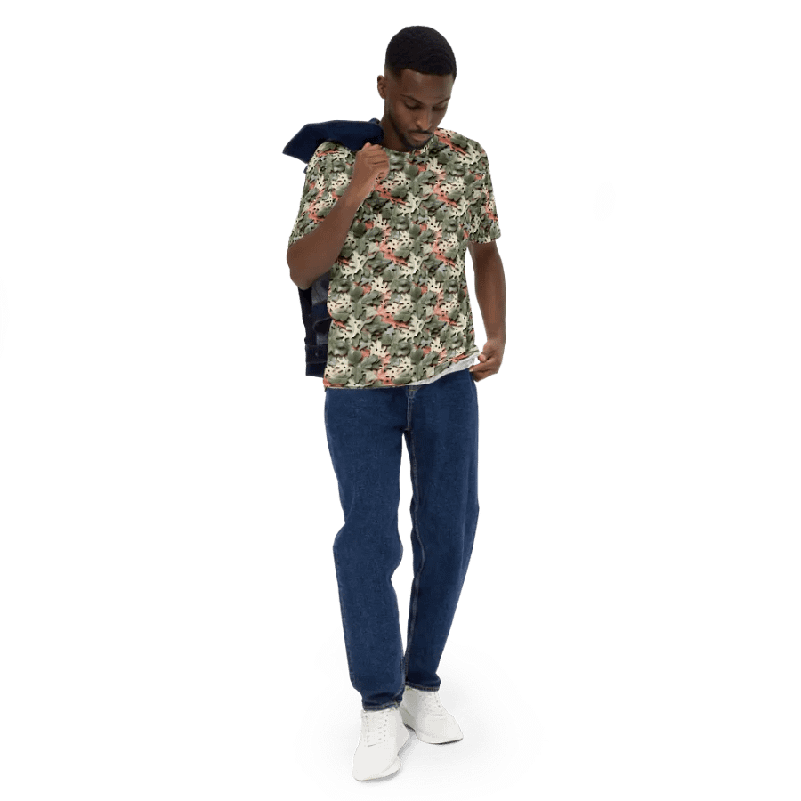 SYNTHETIC LEAVES CAMO PATTERN T-SHIRT product image (5)