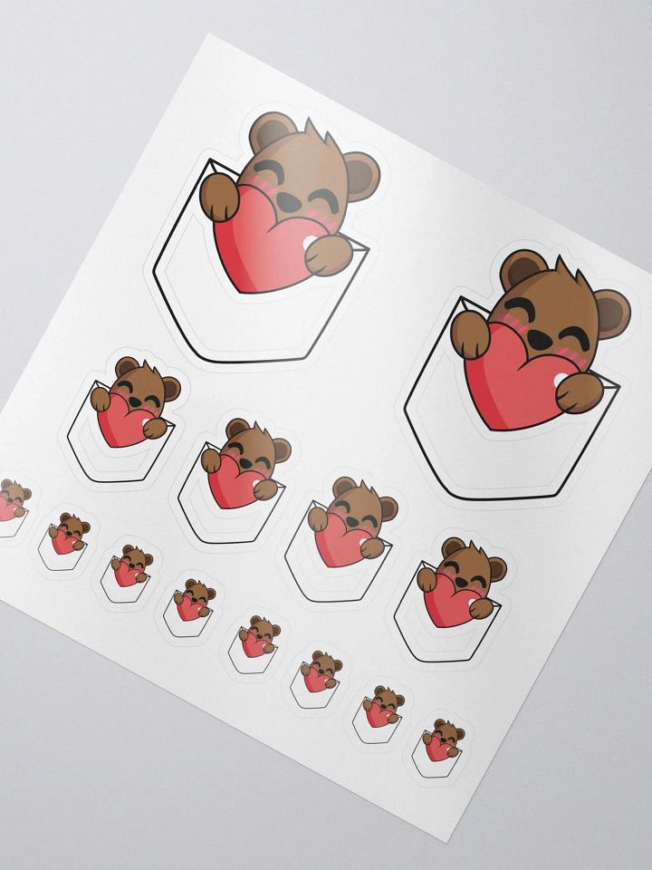 Drybear Pocket Love Sticker Sheet product image (2)