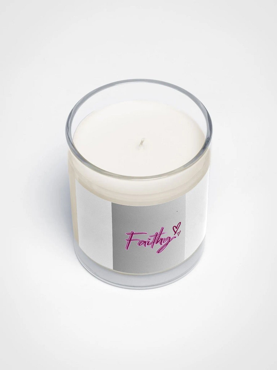 Soy Wax Candle In A Clear Glass Jar product image (3)