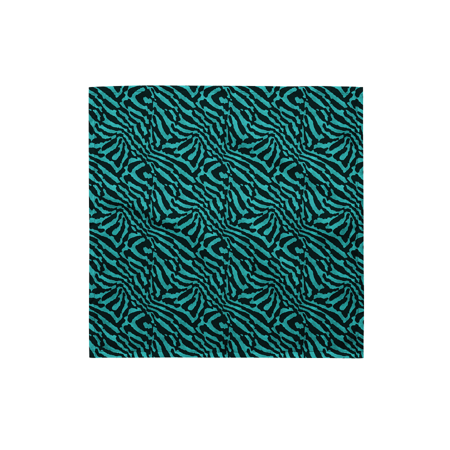 Teal Zebra Bandana product image (1)