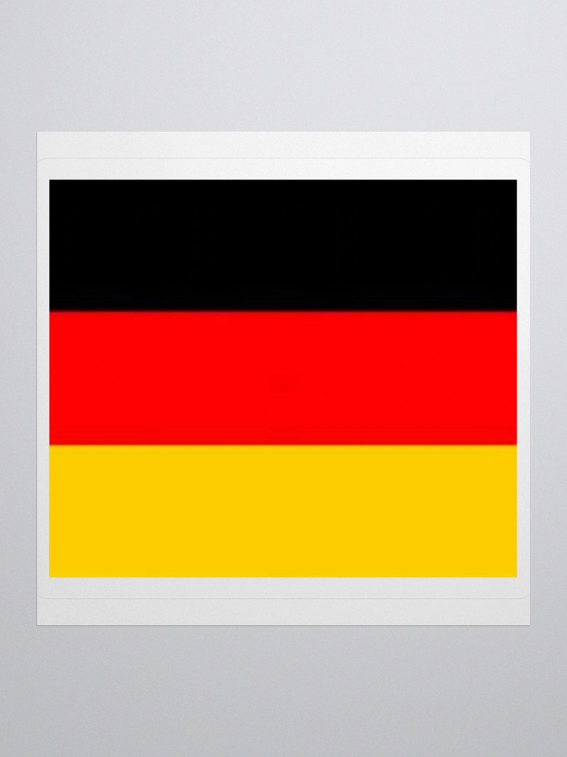 Germany Flag Sticker | Black Red Yellow Design | Durable Vinyl | 3 Sizes