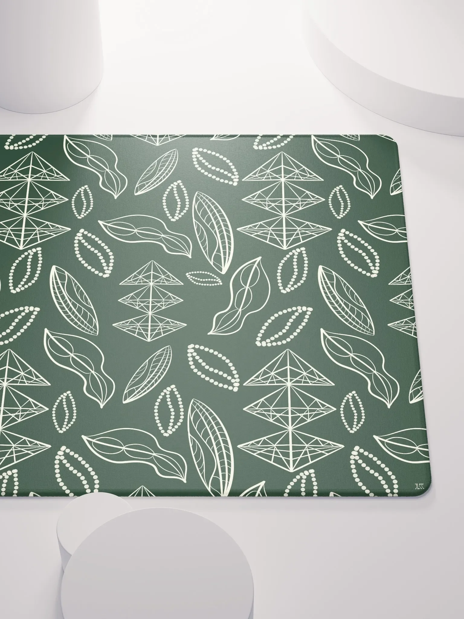El Yunque Brew Bliss: Abstract Coffee Bean Tribal Gaming Mousepad product image (9)