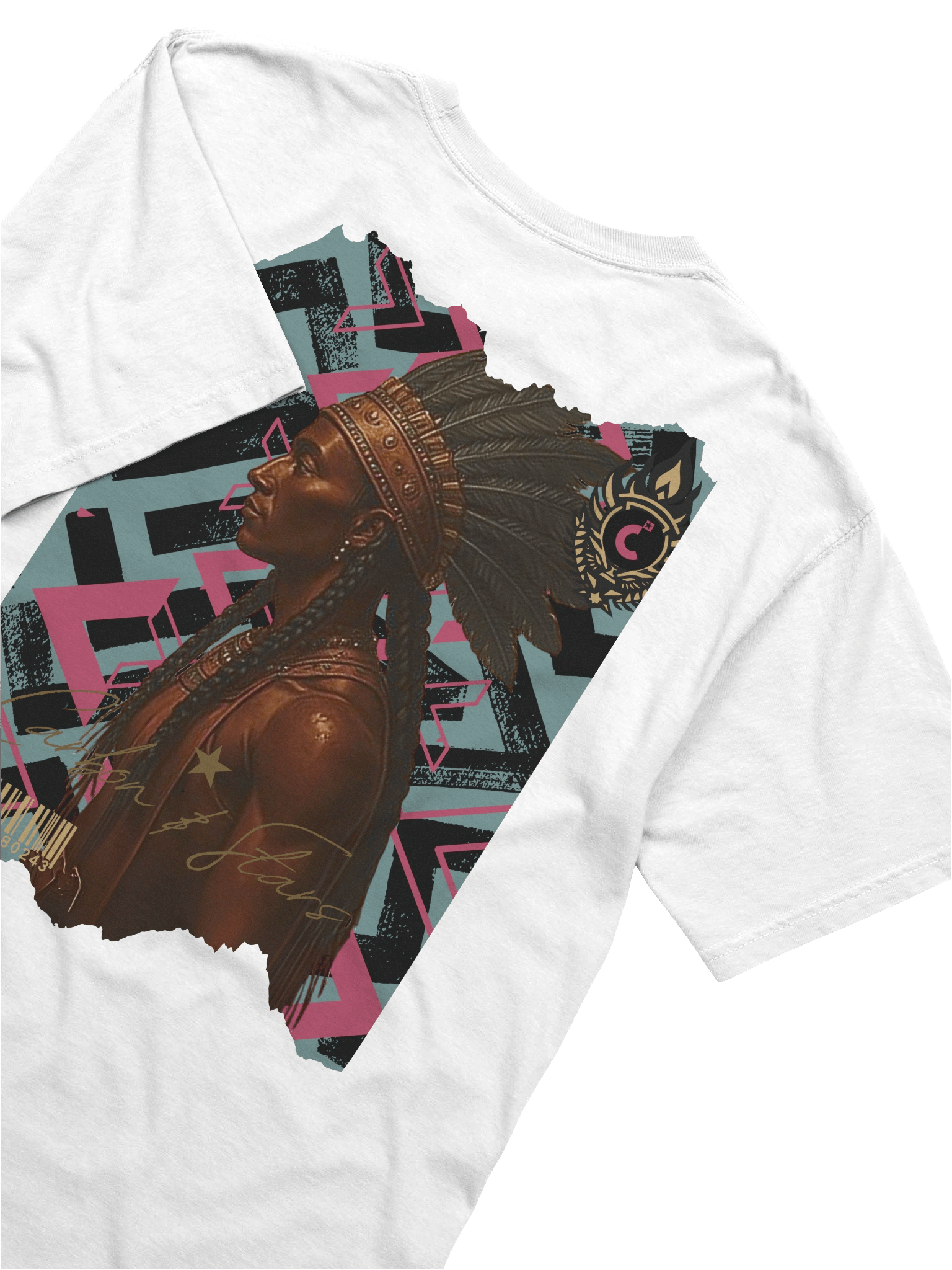 CopperKing_Thanksgiving_Teal & Pink _ T Shirt product image (6)