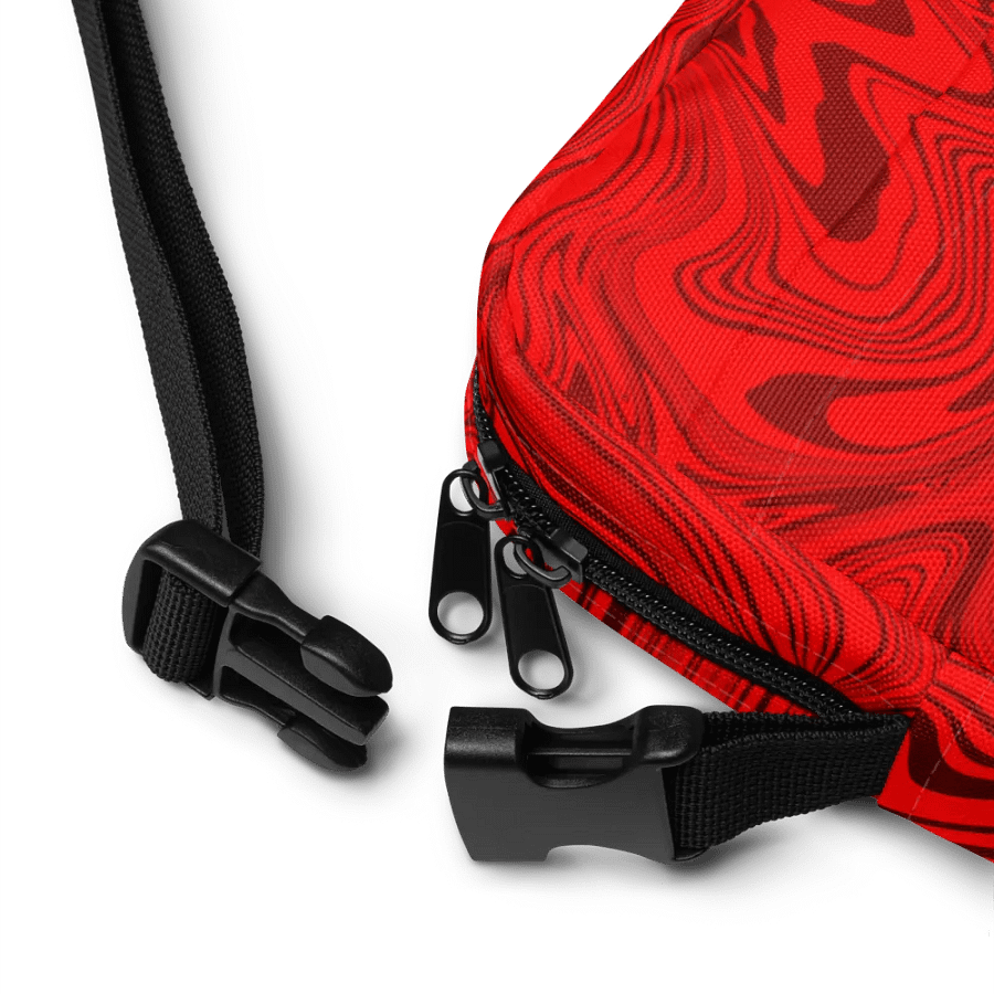 Utility Crossbody Bag - Abstract Red Swirls product image (10)