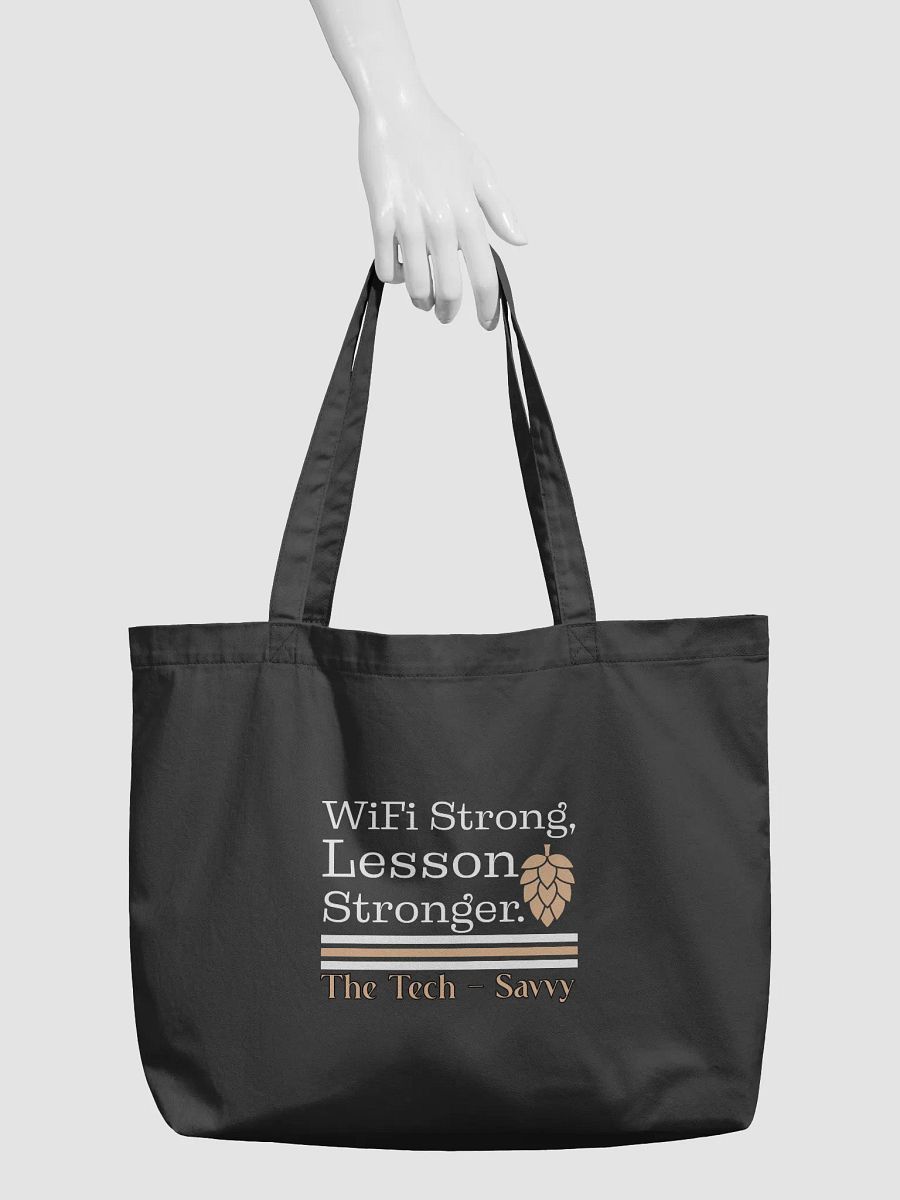 Wifi is Strong, Lesson Stronger, Teacher Student Eco Tote Bag product image (3)