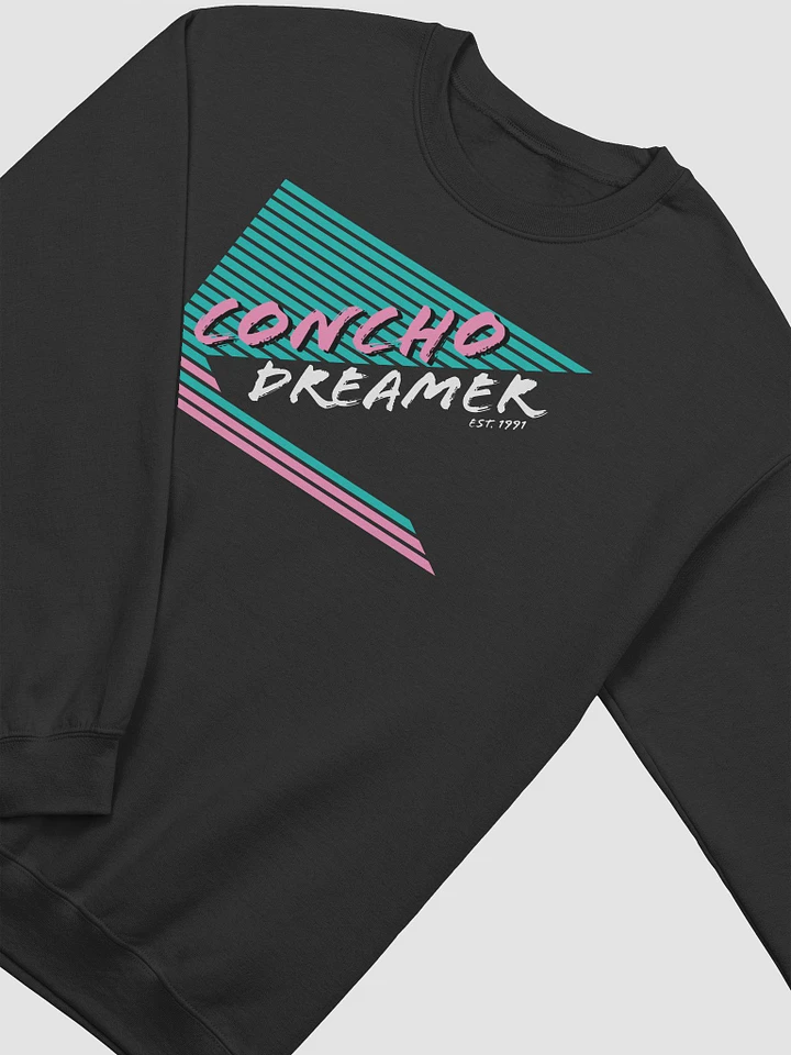 Retro ConchoDreamer Black Crewneck Sweater product image (1)