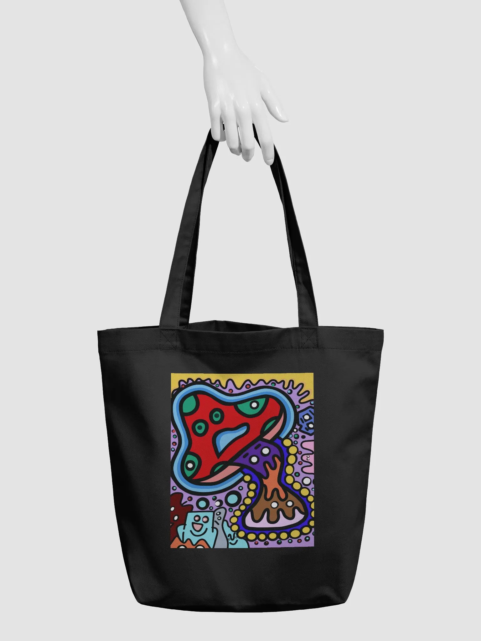 Mushroom Go Bleh Tote Bag product image (3)