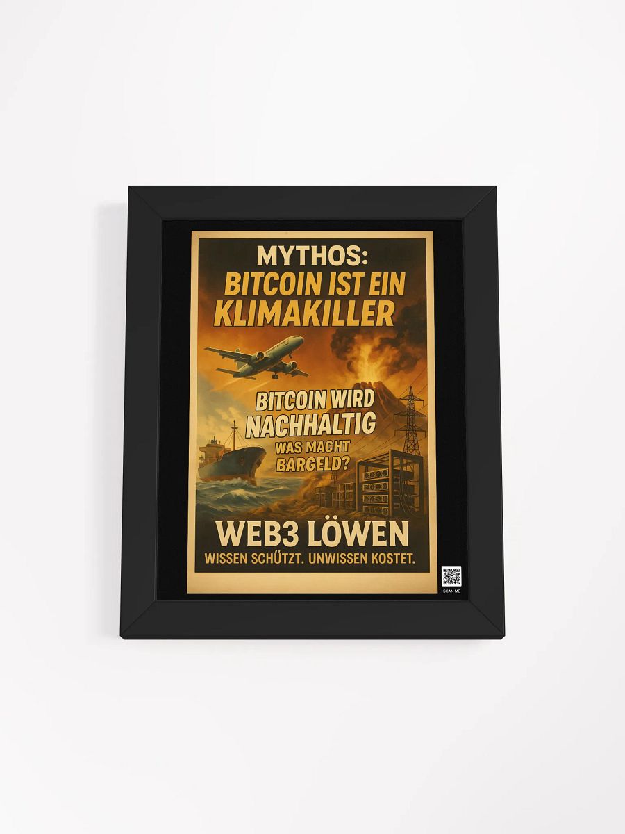 Sustainable Bitcoin Myth Poster product image (3)
