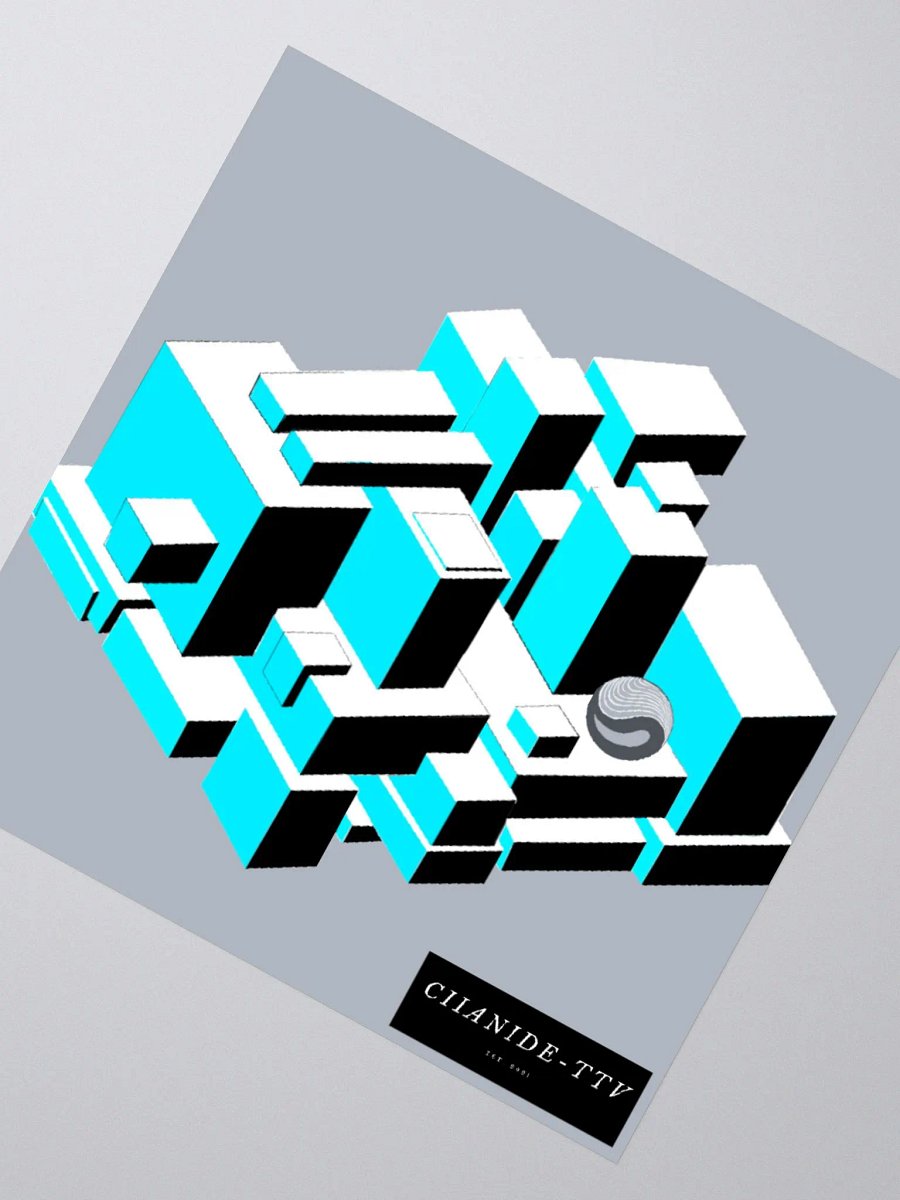 TealCluster Sticker product image (2)