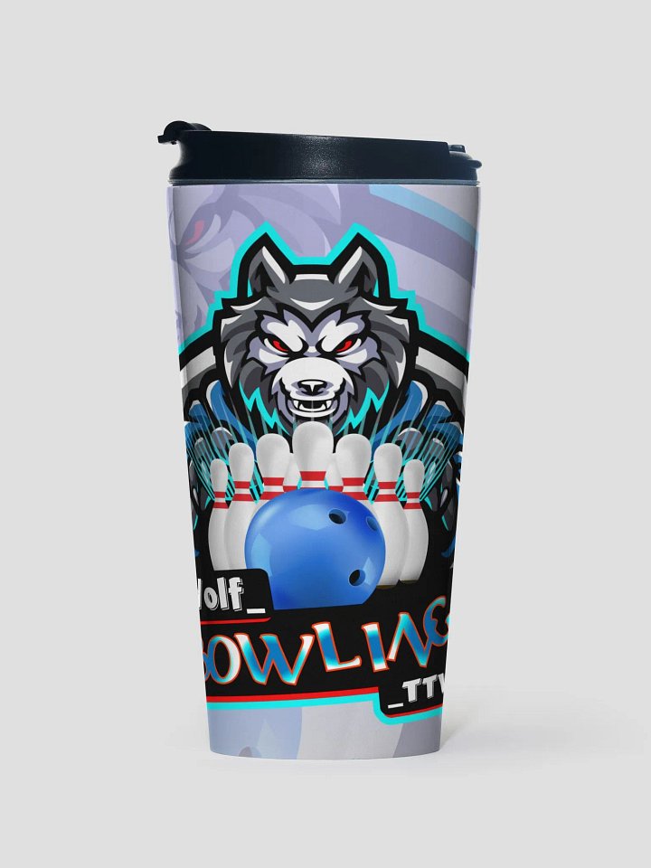 wolf bowling travel mug product image (1)