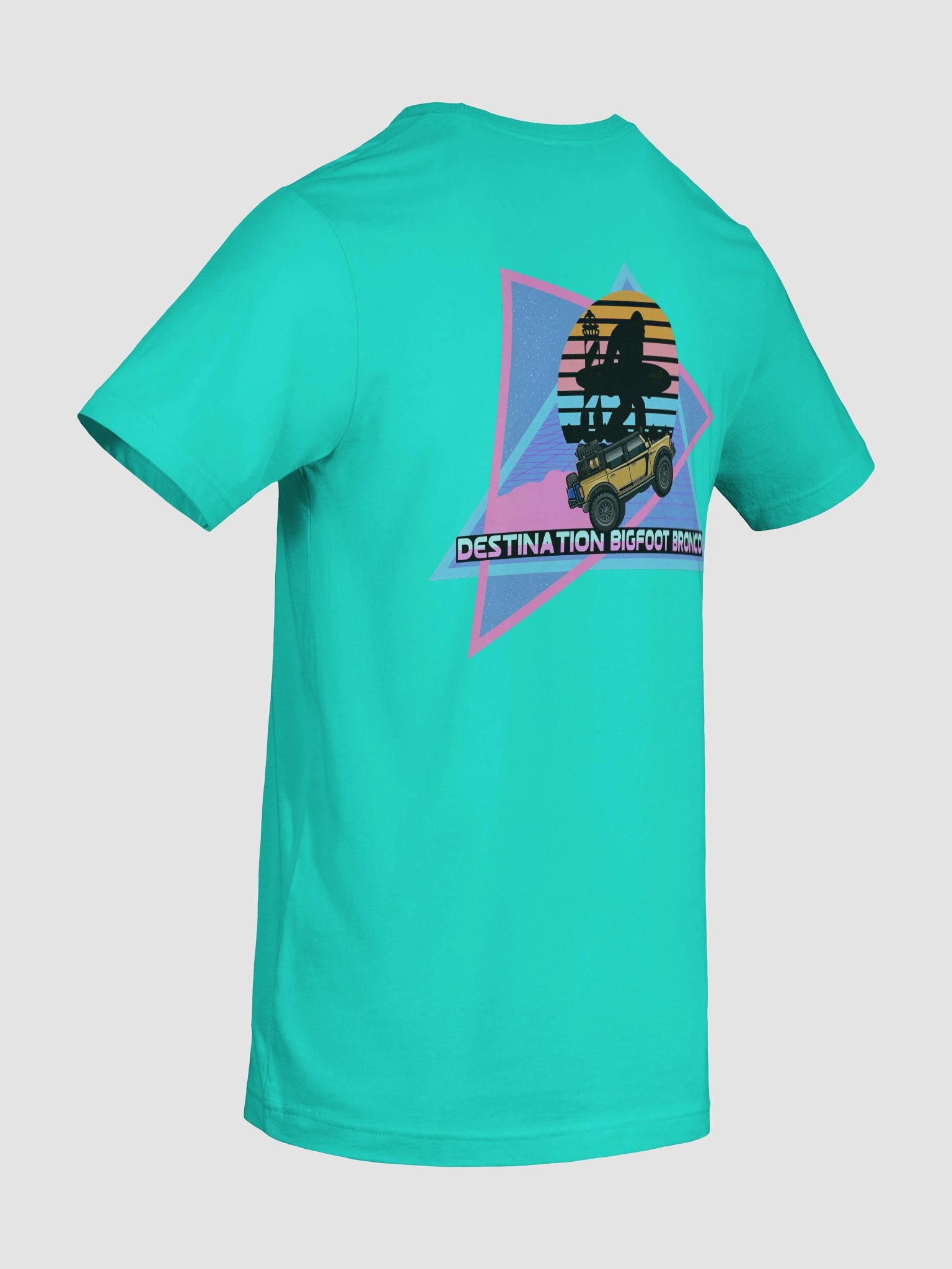 JC Edition Destination Bigfoot Bronco Retro-Inspired T-Shirt (Teal) product image (10)
