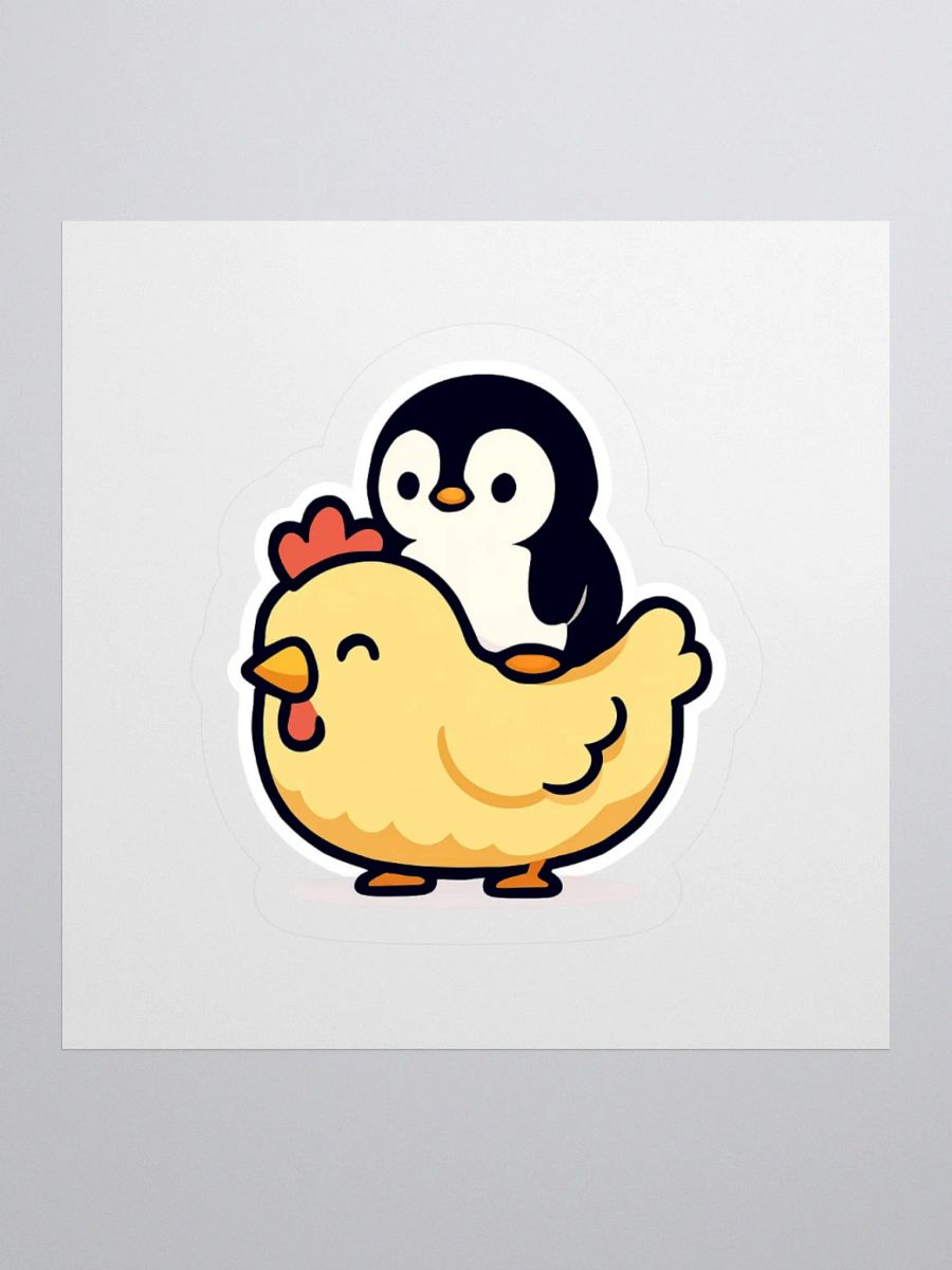 Penguin and Chicken Adventure Kiss Cut Stickers product image (1)