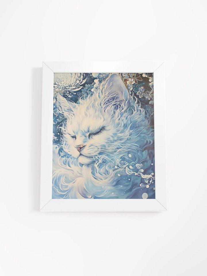 Ethereal Feline Dream Framed Poster product image (1)