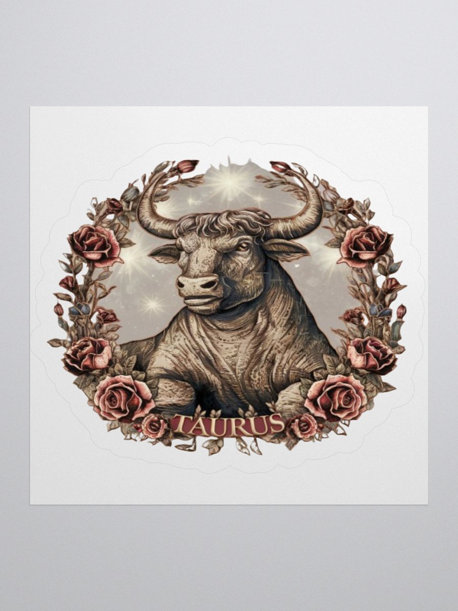 Taurus Zodiac Sticker - Exclusive Bull Design | TDS Music product image (3)