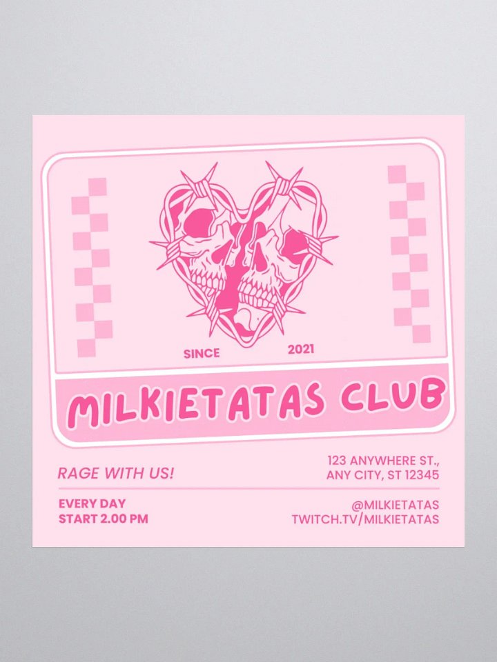 "MILKIETATAS CLUB" Sticker product image (1)