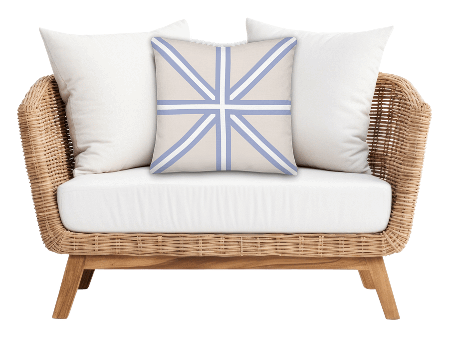 HAMPTONS CLASSICS - BLUE CROSS II THROW PILLOW - maritimes Kissen product image (1)