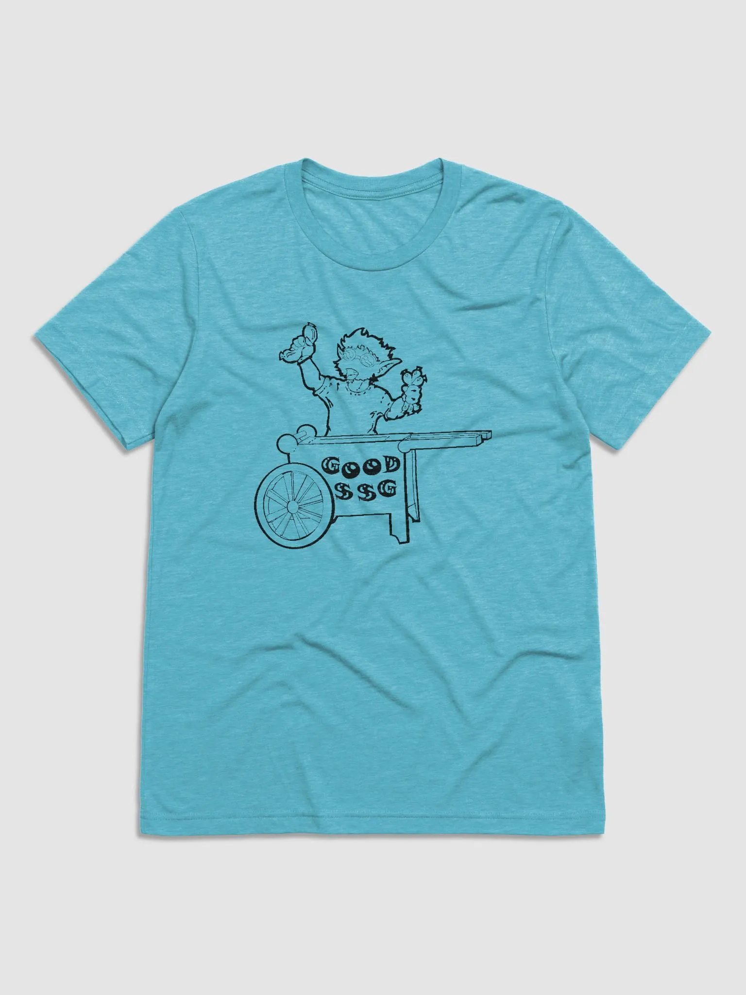 Gnomey's Good Sausages (Black) - Triblend Short Sleeve T-Shirt product image (1)