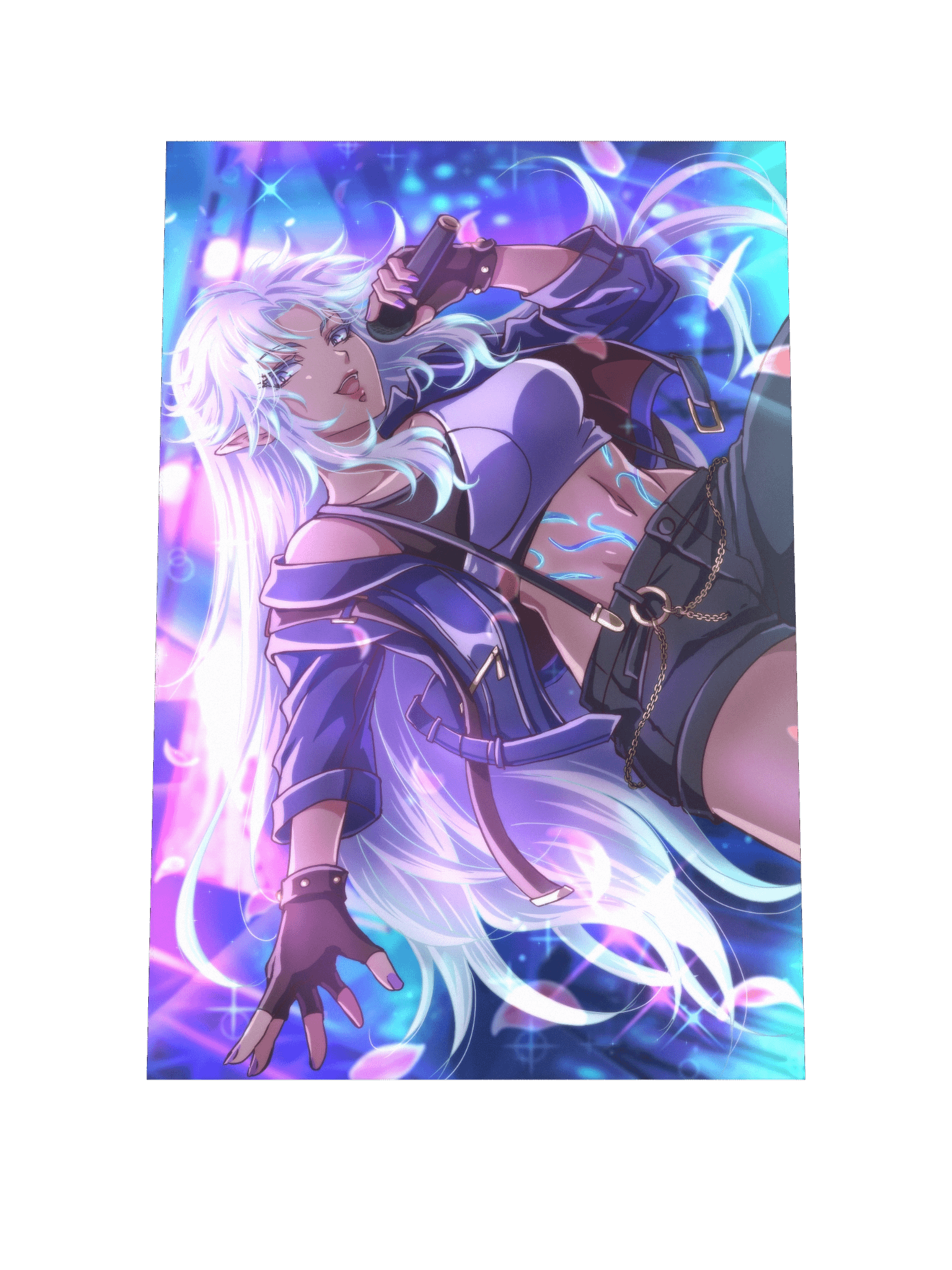 "Starlit Bloom" Matte Paper Poster product image (1)