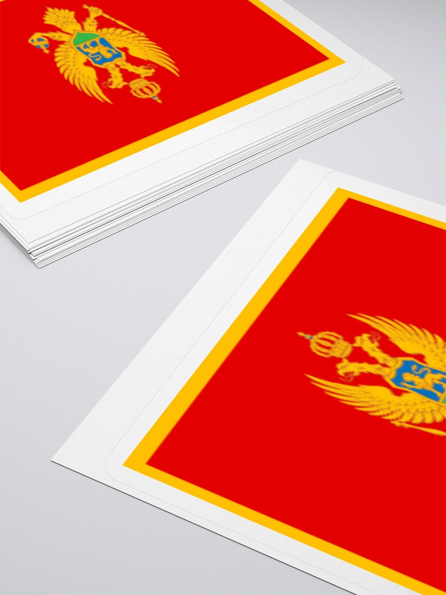 Exclusive Montenegrin Flag Kiss-Cut Sticker by TDS Music product image (4)