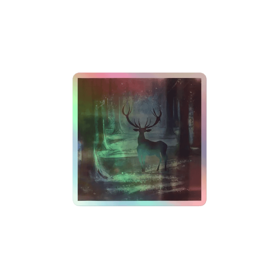 Mystic Forest Deer Holographic Sticker Sheet product image (1)