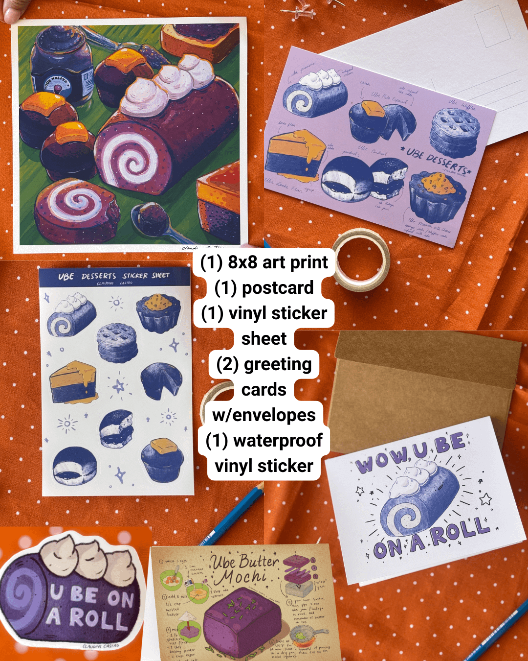 Ube Deluxe Art Bundle (with 8x8 print) product image (1)