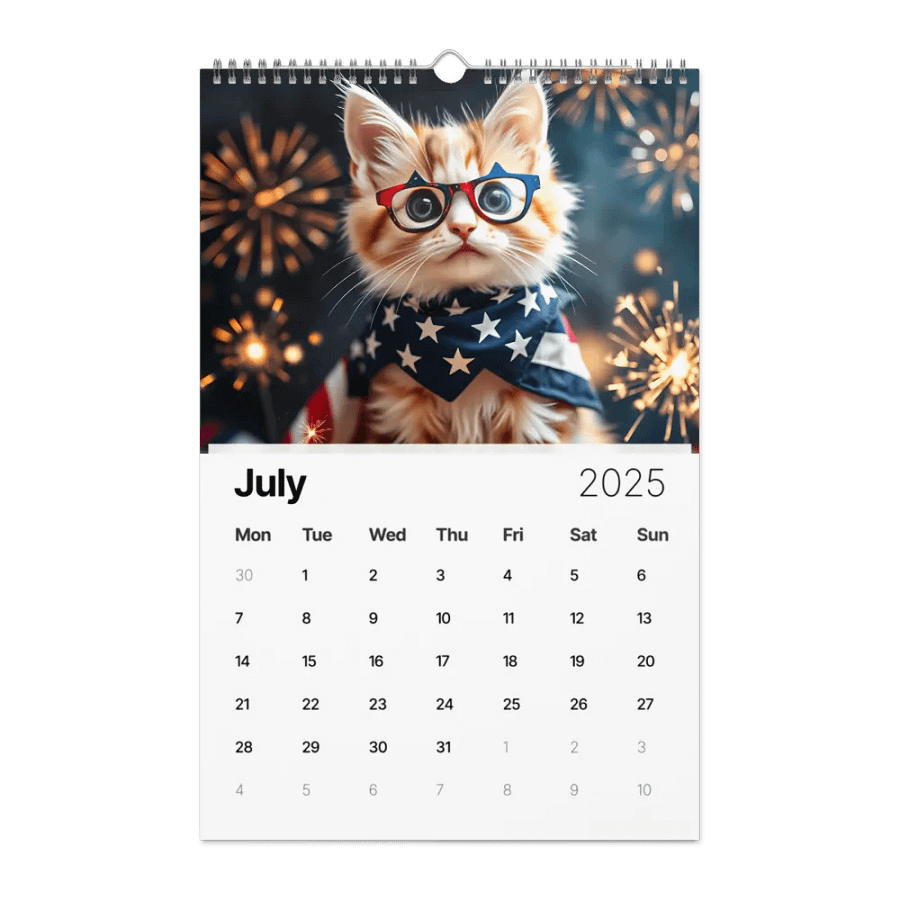Adventurous Cat Wall Calendar 2025 product image (7)