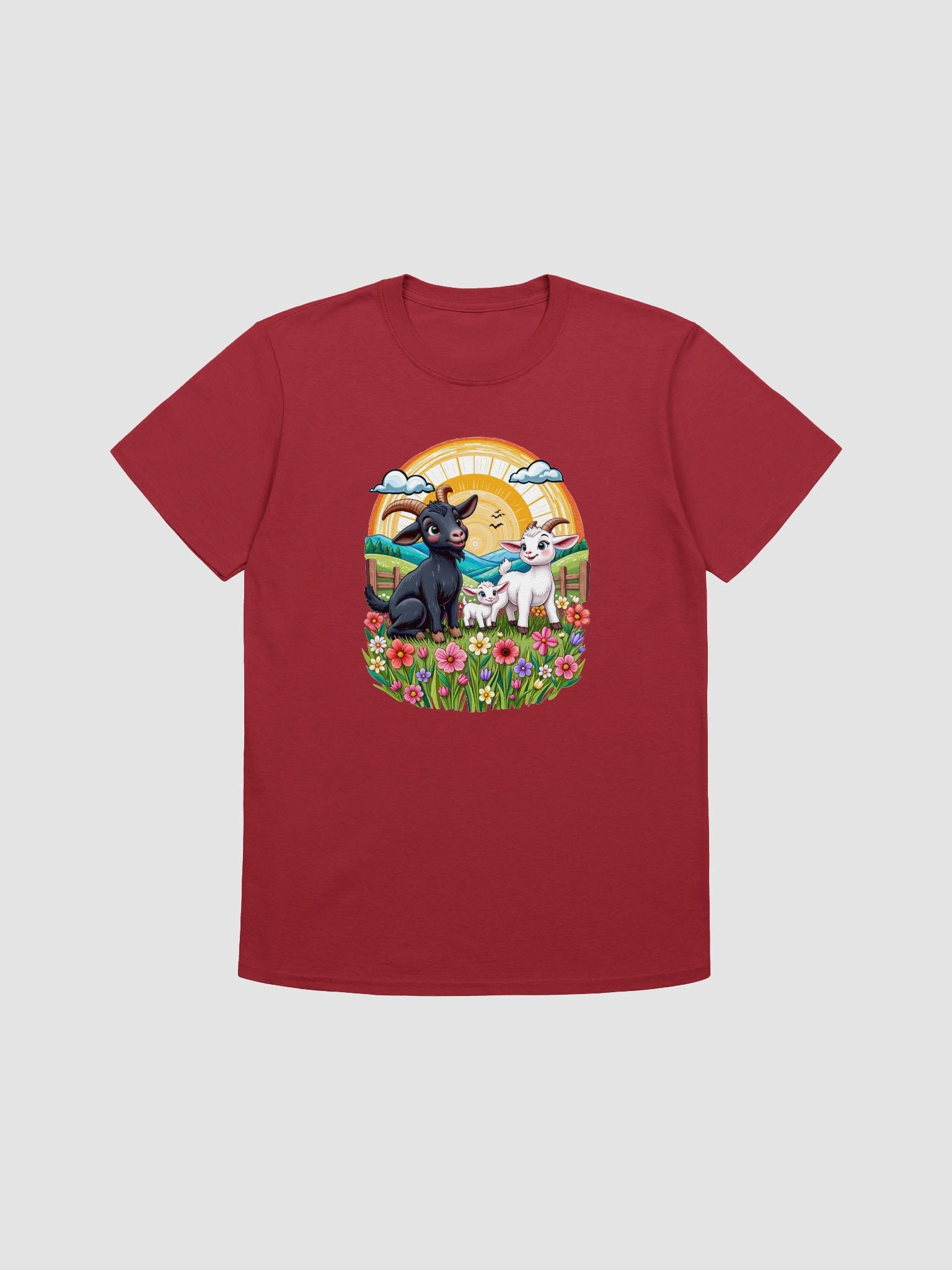 Pastoral Paradise Goat Trio T-Shirt product image (4)