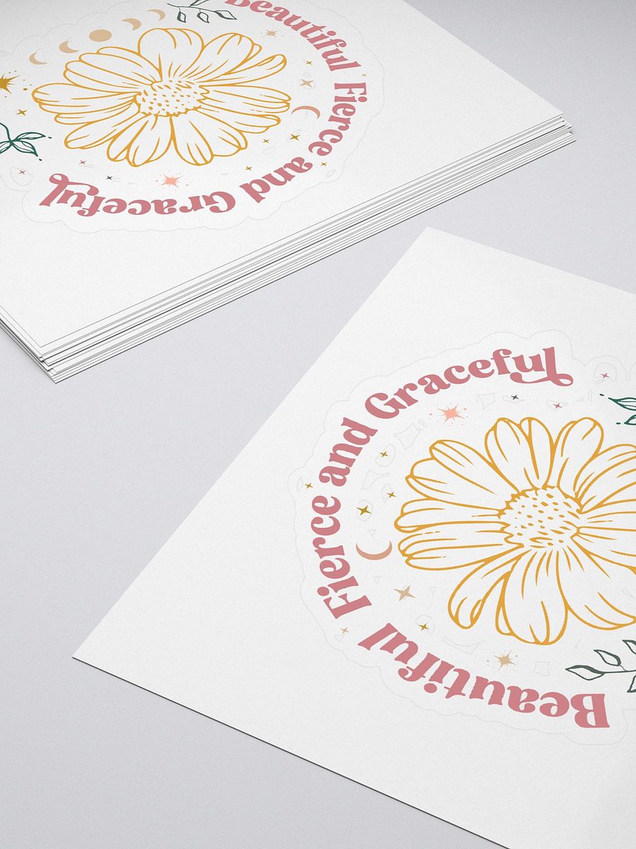 Beautiful Fierce Graceful Kiss Cut Stickers product image (4)
