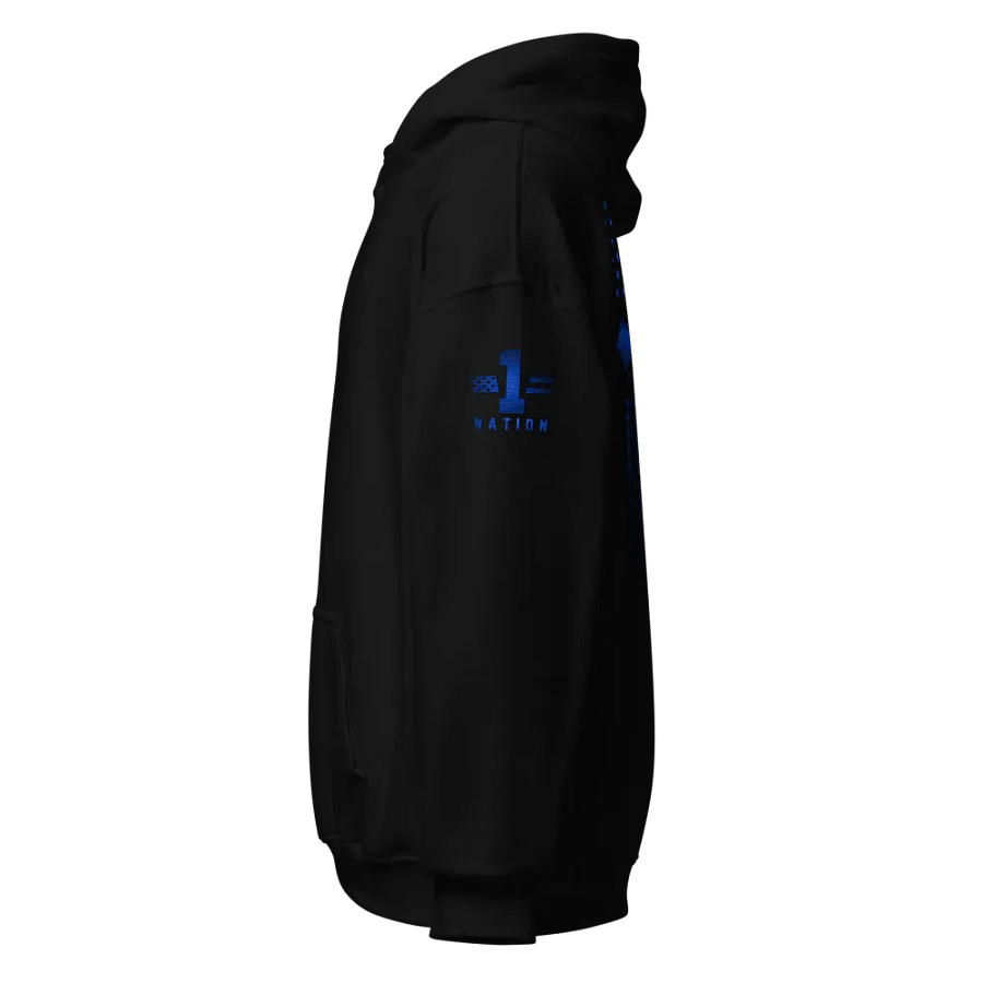 Christian Cross Blue Carbon Onyx Hoodie product image (2)