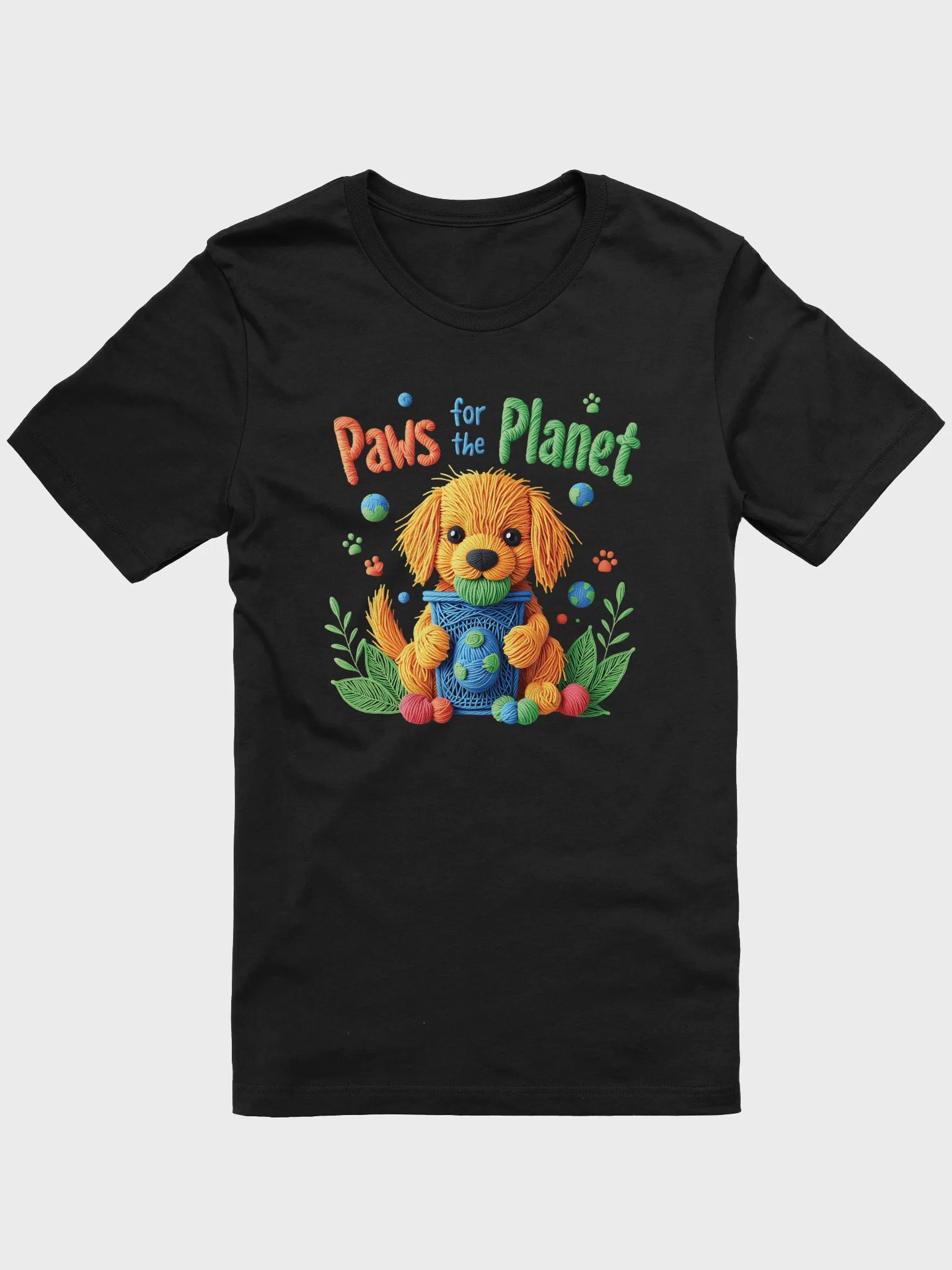 Paws for the Planet - Cute Eco-Friendly Dog Earth Day T-Shirt product image (2)
